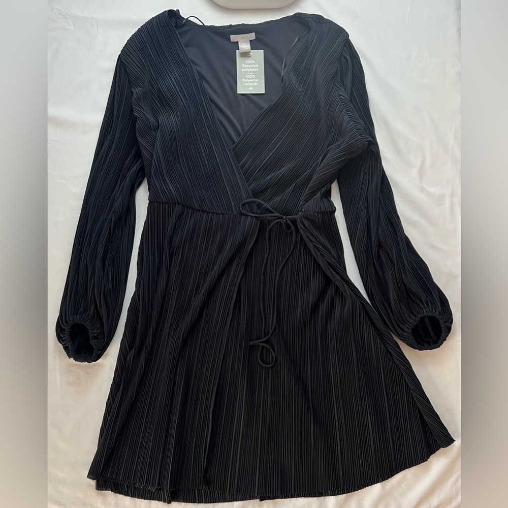 H&M Black Long Sleeve Dress